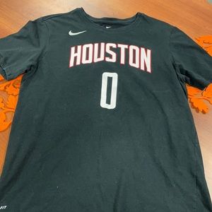 Nike black “Houston” shirt size XL measures 21 1/2” from pit to pit